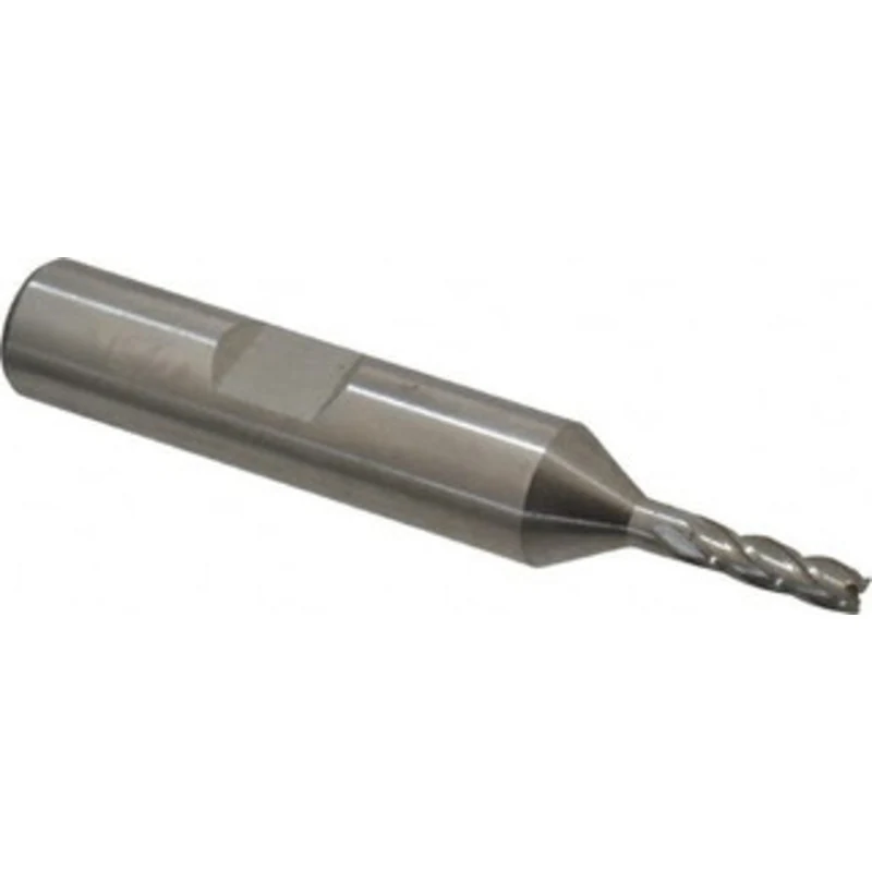 Value Collection 1/8, 3/8 LOC, 3/8 Shank Diam, 2-5/16 OAL, 4 Flute, High Speed Steel Square End Mill Single End, Unco...